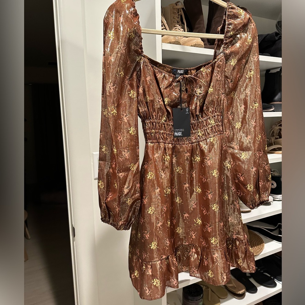 Silk mini dress. Never been worn NWT